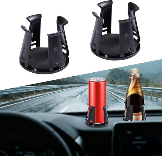 Rislobx 2PCS Cup Holder Inserts for Car, Adjustable Automotive Cups Holders Expander Accessories for Sedan,Truck, SUV (Black)