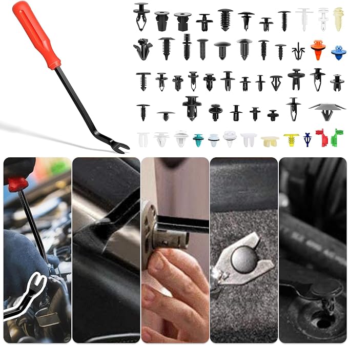 Car Retainer Clips 1501 PCS, 55 Sizes Car Panel Trim Clips Kits, Auto Push Fasteners for Ford GM Toyota Honda Chrysler BMW Benz Nissan Subaru Mazda Chevy GMC