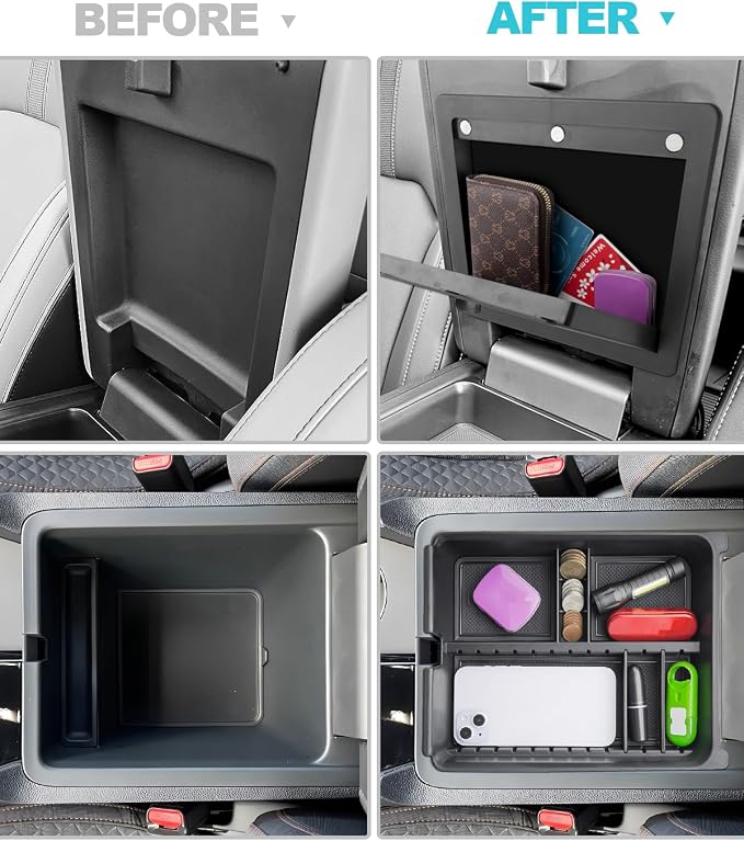 CDEFG Center Console Organizer for 2026 Honda Passport (RTL/TrailSport Elite/TrailSport) Accessories, 2026 Honda Passport Middle Console Organizer Armrest Storage Box