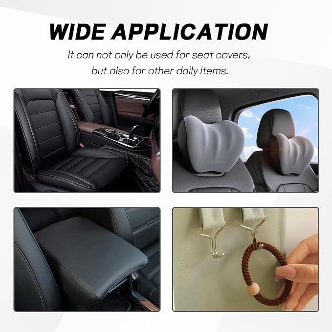 20PCS Car Seat Cover Hooks, Metal Automotive Seat Pad Fixing Hanger Locking Clip, Fixing Hook Fastener for Vehicle Seats Covers Installation Replacements, Car Accessories (0.79 Inch)