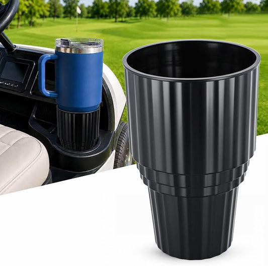 Roykaw Golf Cart Cup Holder for Propane Heater and Cup, Front Dash Cup Holder Adapter, Universal Compatible with EZGO Club Car Yamaha, Fit Most Bottle and Drinks, 1 PC