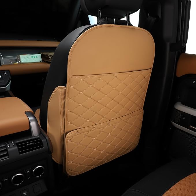 TAIKOO Seat Back Protector,Shields Seat Backs From Kicks and Adds Storage | kick mats back seat protector easy to install and clean, well-crafted, sturdy, durable and stylish.2 Pack