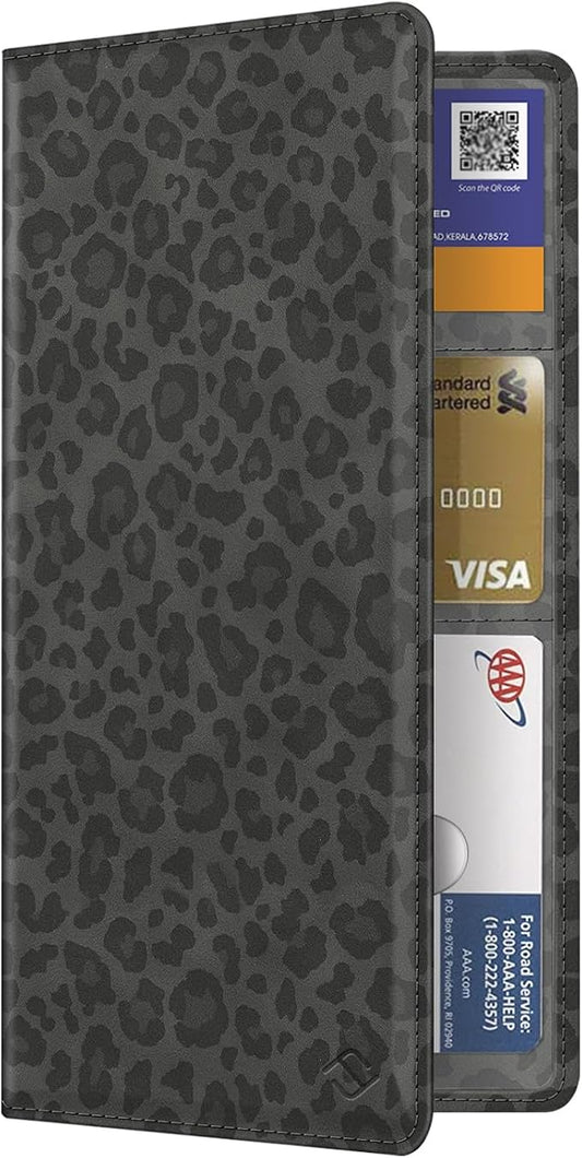 FINPAC Car Registration and Insurance Card Holder, Vehicle Glove Box Card Organizer Wallet Automobile Accessories for License