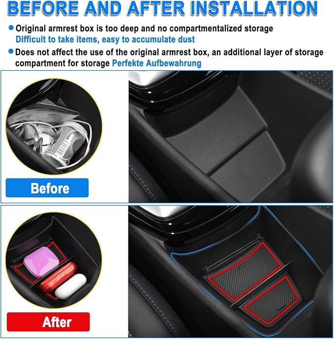 SHAOHAO Console Organizer Fit for 2024 2025 Chevy Trax Accessories 2024 2025 Chevy Trax (LS/1RS/LT/2RS/ACTIV) Storage Box Expanded Tray Chevy Trax 2024 Armrest Insert Tray 2024 2025 Trax Accessory