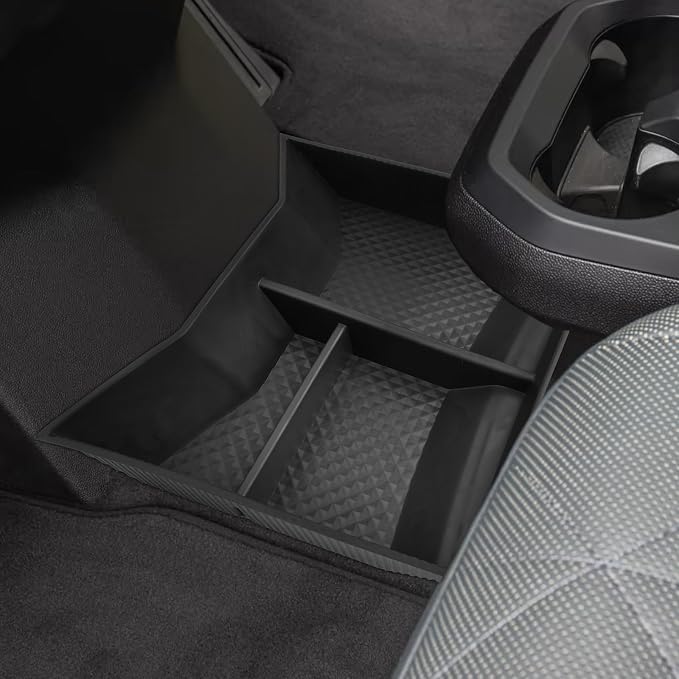 SHAOHAO for 2023 2024 2025 BMW iX Under Console Organizer, Fit for 2022 2023 2024 2025 BMW iX xDrive50, M60 Lower Organizer Tray Insert Storage Box 2023 2024 2025 iX I20 Accessories Console Tray