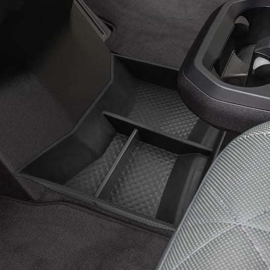 SHAOHAO for 2023 2024 2025 BMW iX Under Console Organizer, Fit for 2022 2023 2024 2025 BMW iX xDrive50, M60 Lower Organizer Tray Insert Storage Box 2023 2024 2025 iX I20 Accessories Console Tray