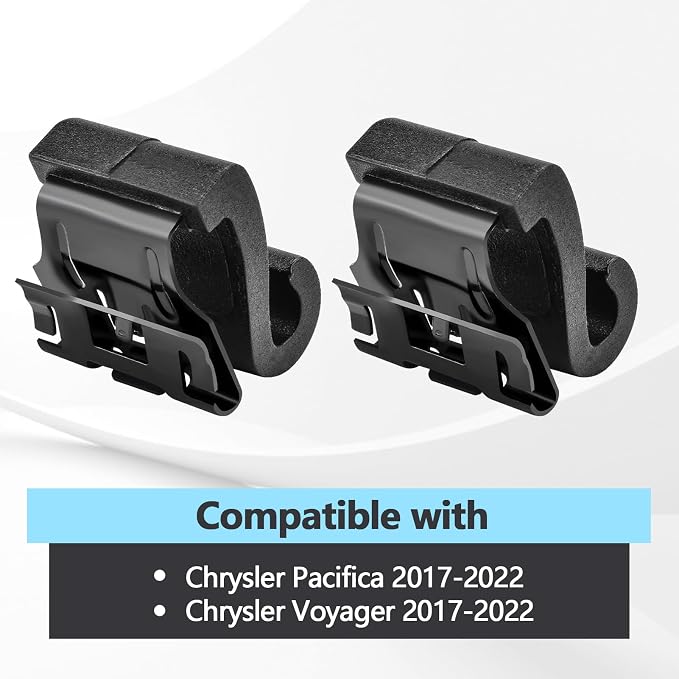 2PCS Window Shade Hook Compatible with Chrysler Pacifica Voyager 2017 2018 2019 2020 2021 2022 Replaces 5XR76DX9AA, Door Sun Shade Hook Clips