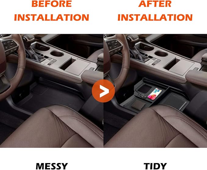 Compatible with Toyota Sienna 2021 2022 2023 2024 2025 2026 Accessories Center Console Tray Organizer