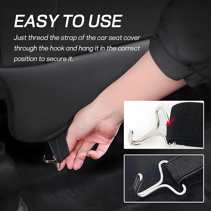 20PCS Car Seat Cover Hooks, Metal Automotive Seat Pad Fixing Hanger Locking Clip, Fixing Hook Fastener for Vehicle Seats Covers Installation Replacements, Car Accessories (0.79 Inch)