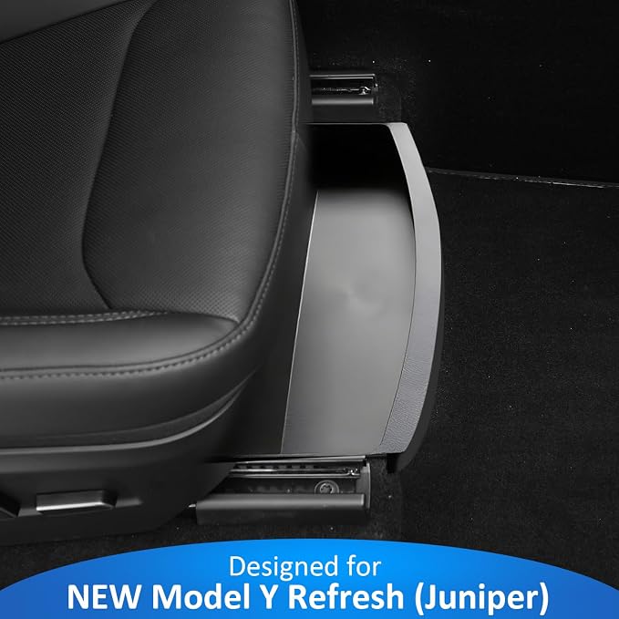 GEEDAR Under Seat Storage Box Organizer for Tesla Model Y 2025 Juniper (2PCs) - Front Section, New Model Y 2025 Hidden Storage Box, Underseat Organizer Fit Tesla Model Y 2025 Accessories
