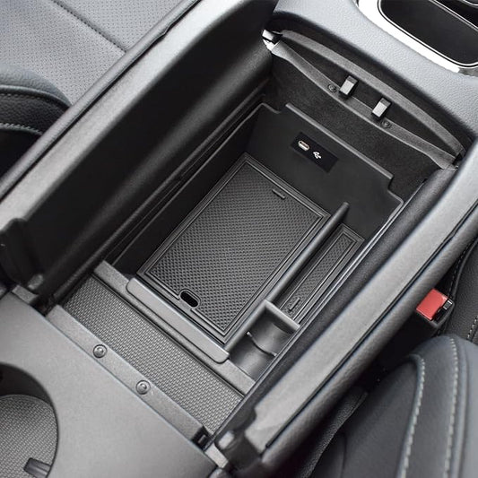 HGWEI Center Console Organizer Compatible with 2020-2026 Mercedes Benz GLE 350 450 580 AMG 53 63S Accessories, GLS 450 580 AMG 63 Armrest Storage Box Insert Tray (Not Fit with Cool Box)