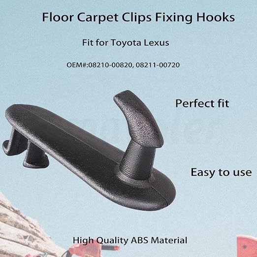 amavler Car Floor Mat Clips Aftermarket Replacement Parts Fit for Infiniti Carpet Holders Fixing Clamps Hooks Retainer Retention Cargo Fastener.(10 Pcs)