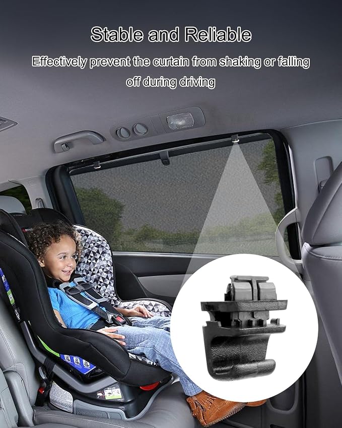 Interior Rear Door Curtain Hook Compatible with Hyundai Palisade 2020 2021 2022 2023 Replace 83917S8000CA 83917S8000，4Pcs Interior Sun Shade Blind Curtain Hook