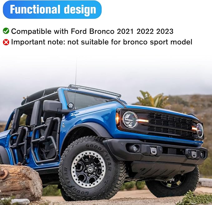Center Console Gear Shift Organizer Tray Compatible with Ford Bronco 2021 2022 2023 2/4 Door, Center Console Gear Side Storage Box in Matte Black, Interior Accessories