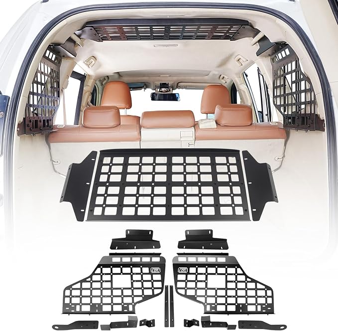 HIGH FLYING for Toyota Prado LC150/Lexus GX460 Car Molle Panels Storage Modular System Trunk Shelf Organizer Rear Cargo Racks