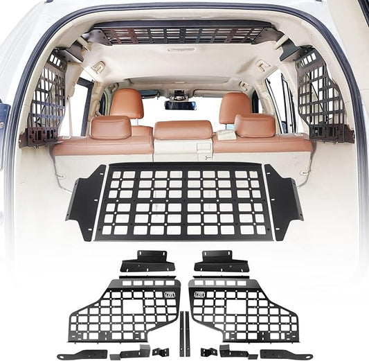 HIGH FLYING for Toyota Prado LC150/Lexus GX460 Car Molle Panels Storage Modular System Trunk Shelf Organizer Rear Cargo Racks