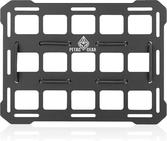 PETAC GEAR Rigid Molle Panel For Vehicles,Car Headrest Organizer, Truck Mount Panels For Tactical Gears (Black)