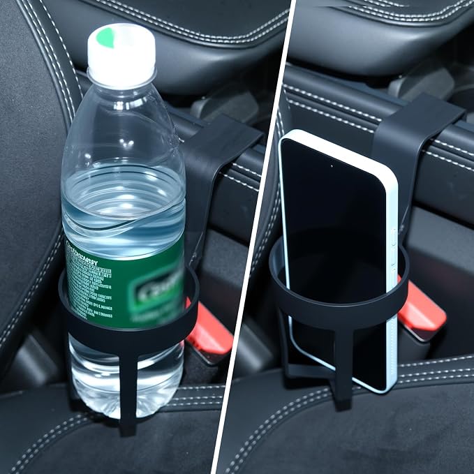 BBTO 6 Pcs Universal Car Cup Holder for Slim Water Bottles, Small Window Cup Holders for Vehicles Portable Multifunction Vehicle Bottle Mount Replacements for Trucks, Rvs, Bunk Bed