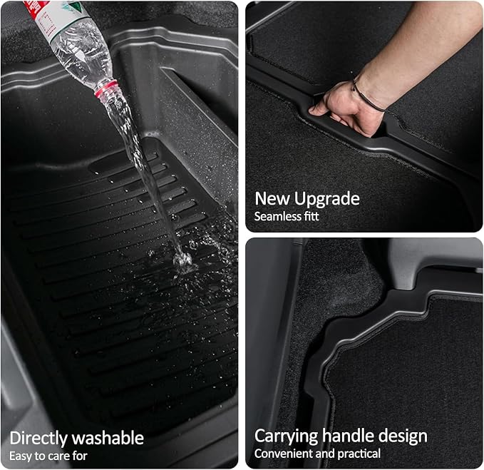 For 2011-2020 Toyota Sienna Trunk Organizer, MPV Insert Cargo Rear Hatch Storage Box, Extra Space fits Sienna Under Cargo Floor Storage Bins Accessories
