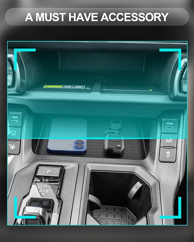 CDEFG for 2026 Toyota RAV4 Center Console Organizer for 2026 Toyota RAV4 Accessories Middle Console Organizer Storage Box (for Front Side of Gear-Shift)