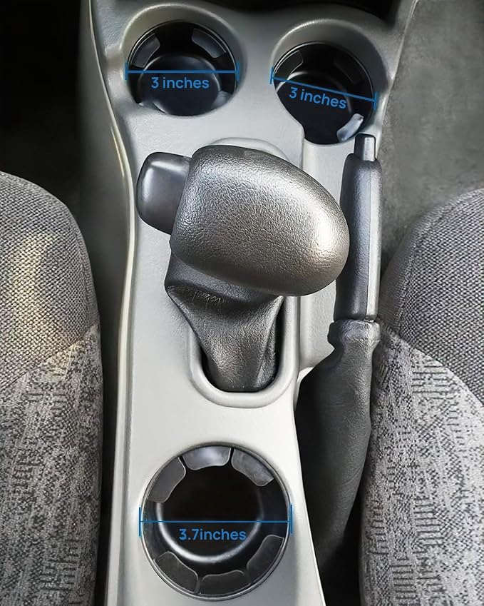JOYTUTUS Cup Holder Insert 3" & 3.7" Compatible with Chevy Trailblazer 2002-2009, GMC Envoy 2002-2009 Replaces 89039691 88986013