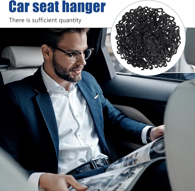 Veemoon 200PCS Car Seat Cover Hooks 1.38inch Seat Cover Clips Accessories