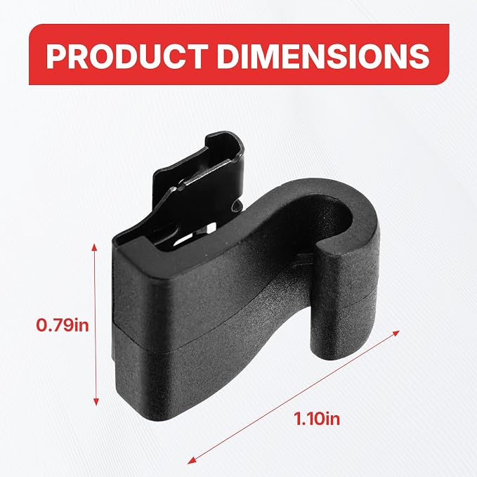5XR76DX9AA Window Shade Hook/Door Sun Shade Hook Clips for 2017-2022 Chrysler Pacifica / 2020-2022 Chrysler Voyager Replace# 5XR76DX9AA (Pack of 2)