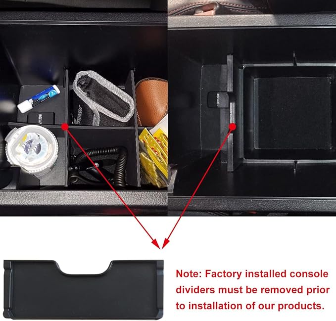 Compatible with Toyota 4Runner Accessories Center Console Tray Organizer Armrest Box Storage Fit for 4Runner 2010-2019 2020 2021 2022 2023 2024 (Organizer Set)