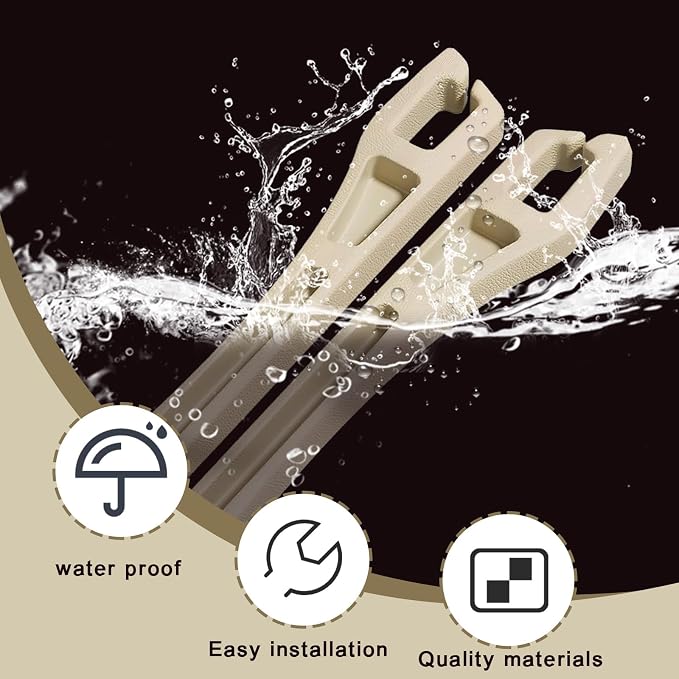 2PCS Car Seat Gap Filler Organizer, Multifunctional Car Gap Filler Organizer Storages Function for Storing Phones Keys Cards, Universal No Drop Seat Guard for Cars ﻿ (Beige)