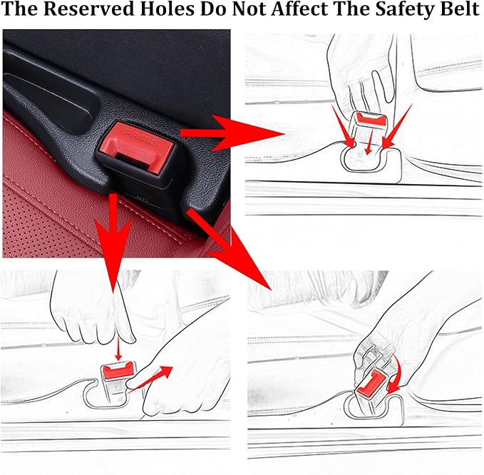 2 Pack Car Seat Gap Filler with Dual Slot Design, 2025 New No Drop Seat Guard for Cars SUV Trucks, Car Accessories Interior Prevent Stop Cellphone Wallet Keys Coins and Card from Dropping