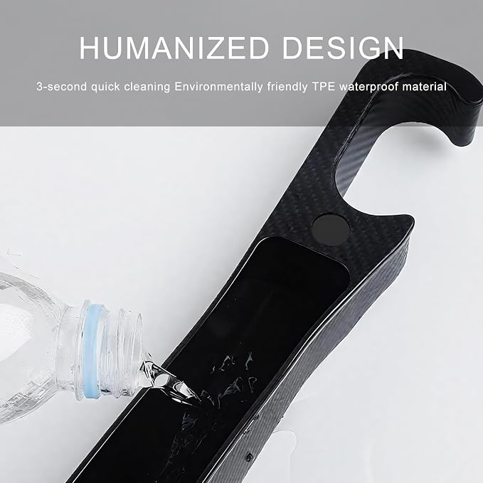 2 PCS Car Seat Gap Filler, Multifunctional Auto Side Seat Crevice Filler with Charging Hole, Car Gap Blocker Storage Box Inserts Between Seat & Console for Key Phone Card