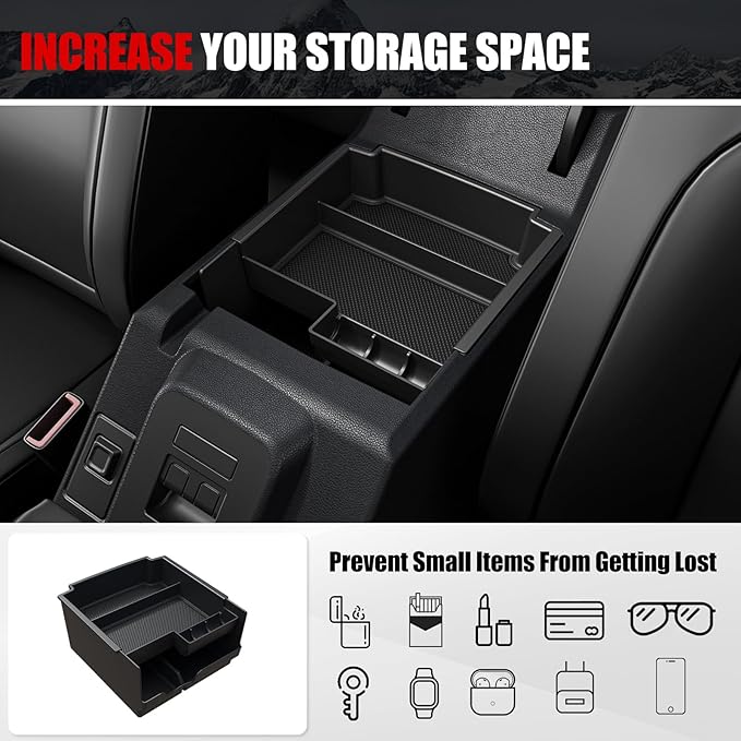 Mabett Storage Organizer Set for Ford Bronco 2025 2026 Accessories with Central Control Storage Set, Door Handle Storage Compatible with Ford Bronco(9 PCS Set)