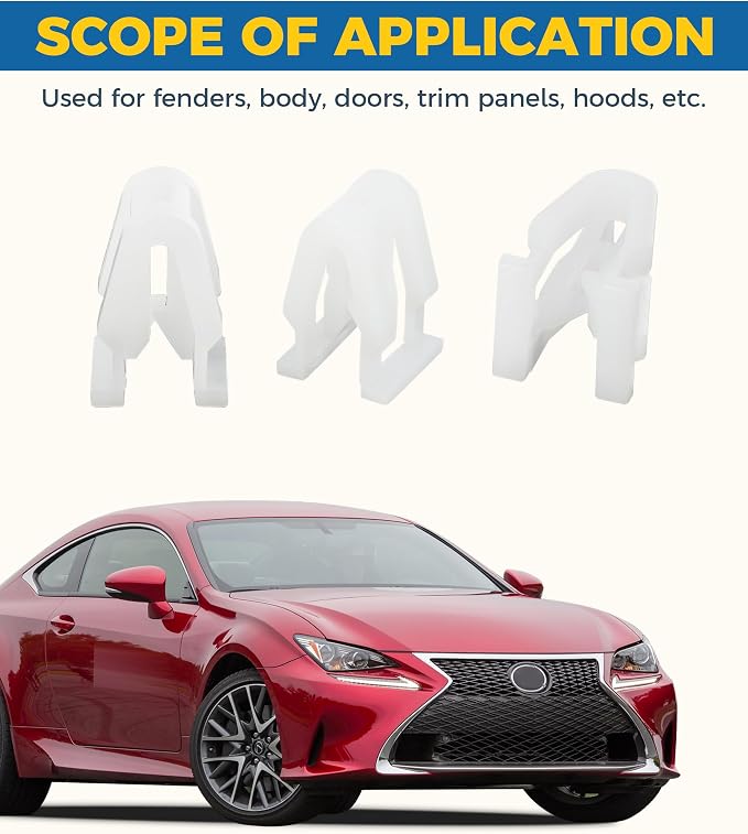 20PCS Car Clips,Car Accessories Plastic Fasteners,Nylon Retainer Clips,Car Front Console Retainer,Automotive Clips Car Dash Dashboard Console Trim,Dash Retainer Clips Replacement for Most Cars