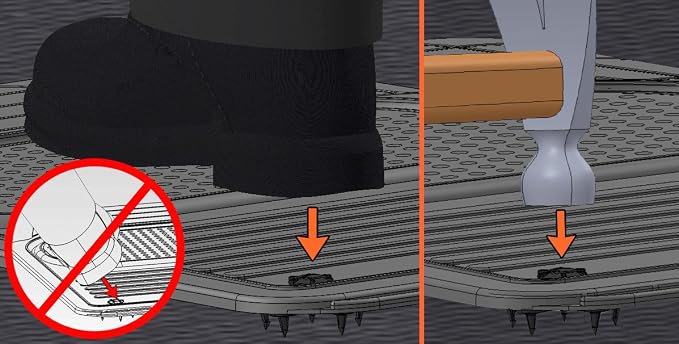 Eagle Klaw 2.0 Floor Mat Clips (8 Sets) for Car Mats and Floor Liners - Made in USA Car Accessories - Grey - 4 Car Floor Mats kit + 3/8" Cutter