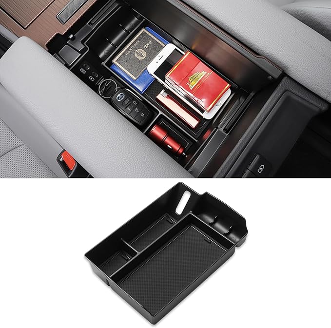 TTCR-II Compatible with Toyota Sienna Center Console Organizer 2021-2024 2025 2026, for Sienna Center Console Organizer Tray LE Limited Platinum SE XLE XSE 2021 2022 2023 2024 2025 2026