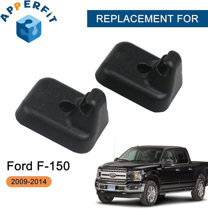 Sun Visor Clip Retainer Holder (Black) w/Screws for Sunvisor Panel Driver & Passenger Side AL3Z-1504132-AC Compatible with Ford F150 2009-2014 Visor Mount Accessories