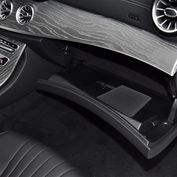 LumiMokki Car Registration and Insurance Holder, Leather Registration and Insurance Card Holder, Vehicle Glove Box Organizer - For Documents, Cards, License (Black)