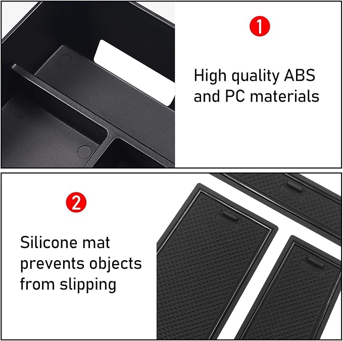 Jaronx Compatible with BMW X5 G05/ X6 G06/ X7 G07 Center Console Organizer, Console Organizer Tray Storage Compatible with BMW X5 G05/ X7 G07 2019-2026, X6 G06 2020-2026