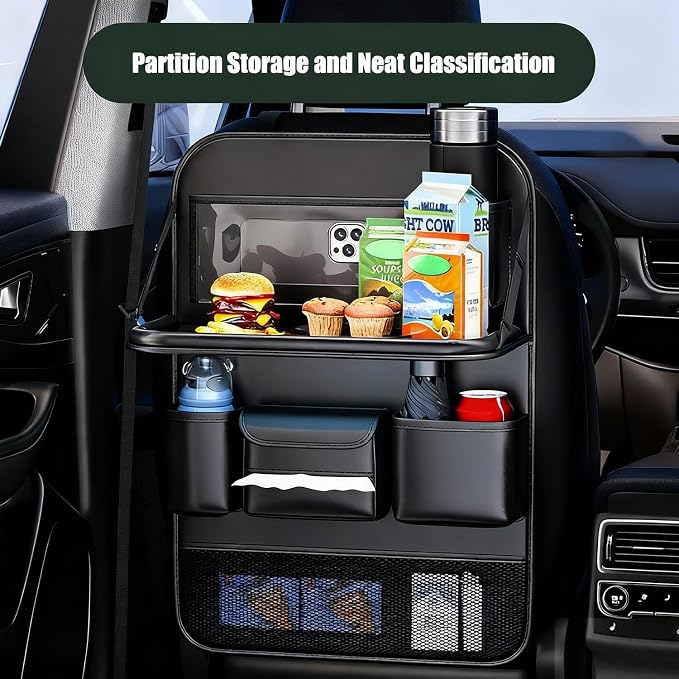 1 Pack - Car Organizer, Back Seat Car Organizer, Back Seat Organizer, Seat Organizer, Car Organizer and Storage Box.(Brown)