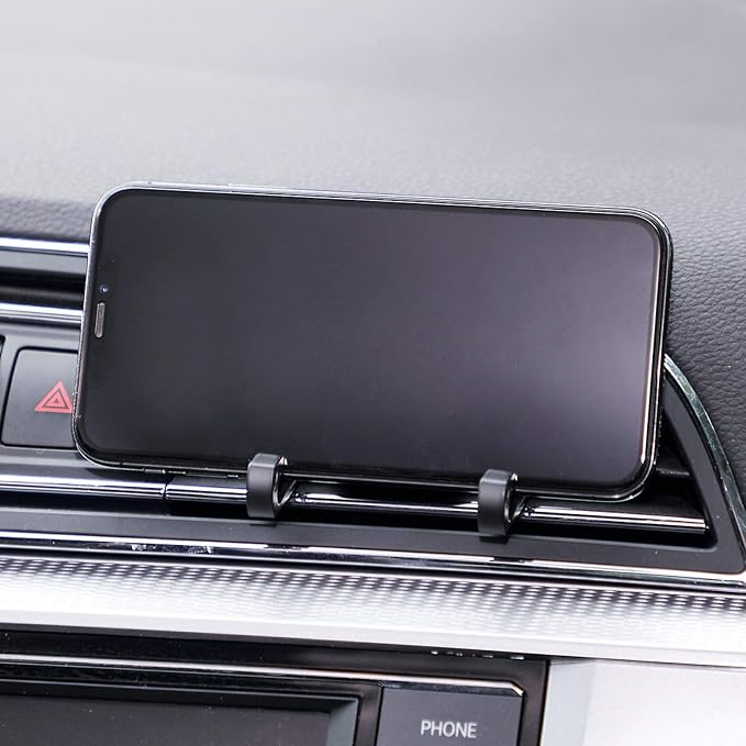 BBTO 10 Pieces Car Vent Hook Hanger Car Air Vent Holder Mobile Phone Mount Earphone Cable Winder Sunglasses Glasses Keychain Organizer Hanger Storage Hook (Black)