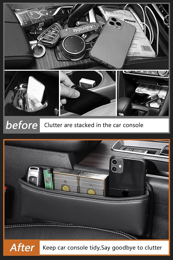 2 PCS Car Seat Gap Filler Organizer for Dodge Charger Challenger Durango Ram 1500 Accessories, for Dodge Car Seat Gap Plug