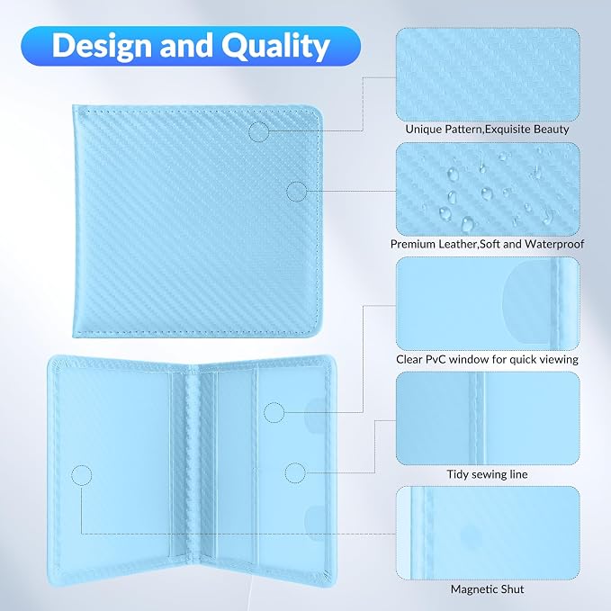 Car Registration and Insurance Card Holder，Vehicle Glove Box Car Organizer，Accessories Case for Storing Driving Licences, Cards, Documents