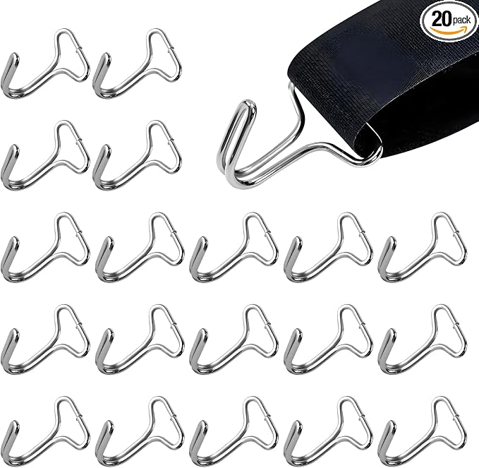 20PCS Car Seat Cover Hooks, Metal Automotive Seat Pad Fixing Hanger Locking Clip, Fixing Hook Fastener for Vehicle Seats Covers Installation Replacements, Car Accessories (0.79 Inch)