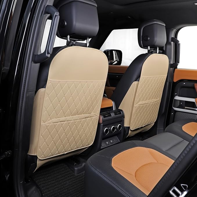 TAIKOO Seat Back Protector,Shields Seat Backs from Kicks and Adds Storage | kick mats back seat protector easy to install and clean, well-crafted, sturdy, durable and stylish.2 Pack