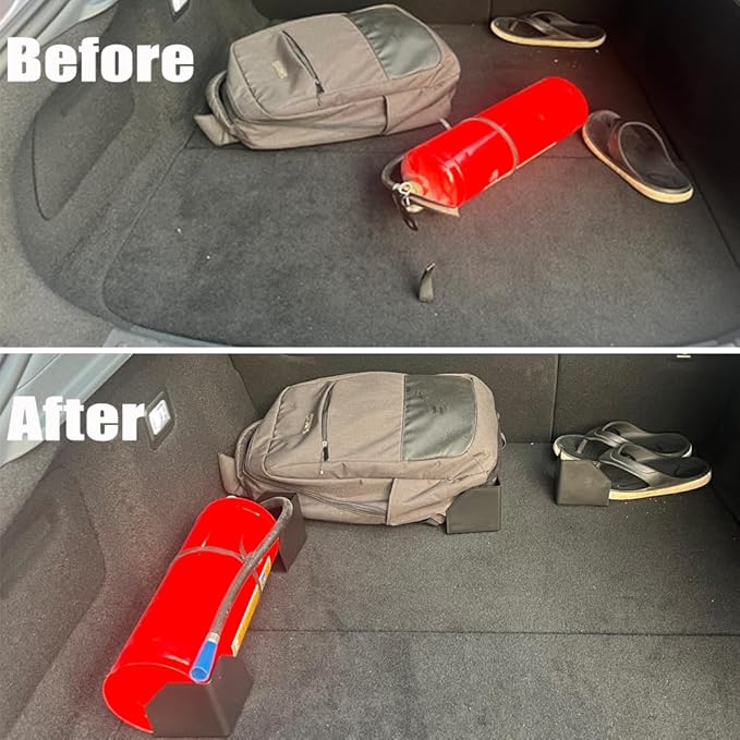 Fun&H Car Trunk Organizer Blocks, Hook & Loop Trunk Cargo Blocks, Trunk Divider to Hold Cargo in Place, Available to Wool Carpet for Car Truck SUV Van (4.7'')