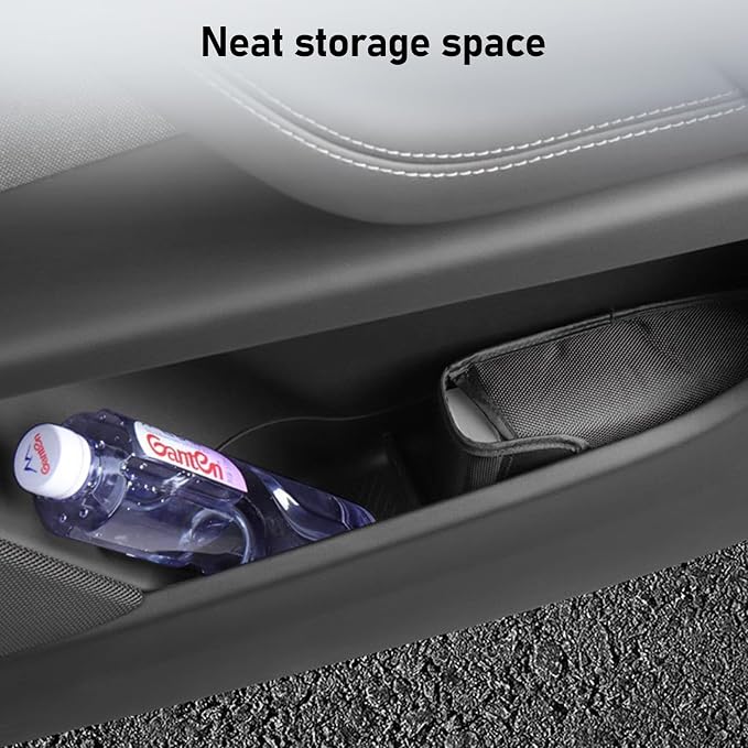 Yumzeco 2PCS Compatible 2021 2022 2023 2024 2025 2026 Tesla Model X Door Side Storage Box Tray, Front Row Door Side Organizer Tray for Tesla Model X Accessories 2021 2022 2023 2024 2025 2026