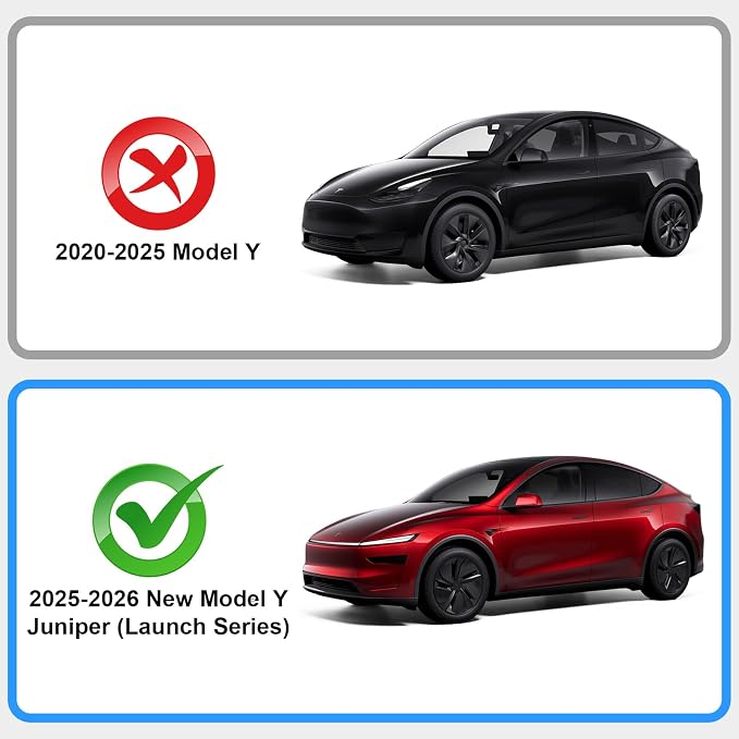 2026 New Model Y Juniper Backseat Trash Can Organizer TPE Storage Box with Anti-Slip Lid Cover Underseat Storage Tray for 2025-2026 Tesla Model Y Juniper Accessories