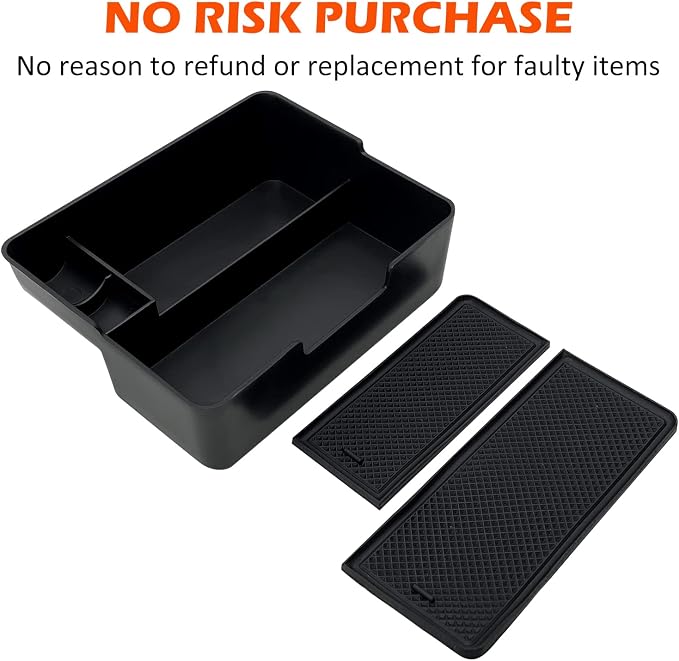Compatible with Tesla Model 3/Y Accessories Center Console Organizer Tray Fits for Tesla Model 3 2017 2018 2019 2020 /Model Y 2020 （The cover closed Rotary version）
