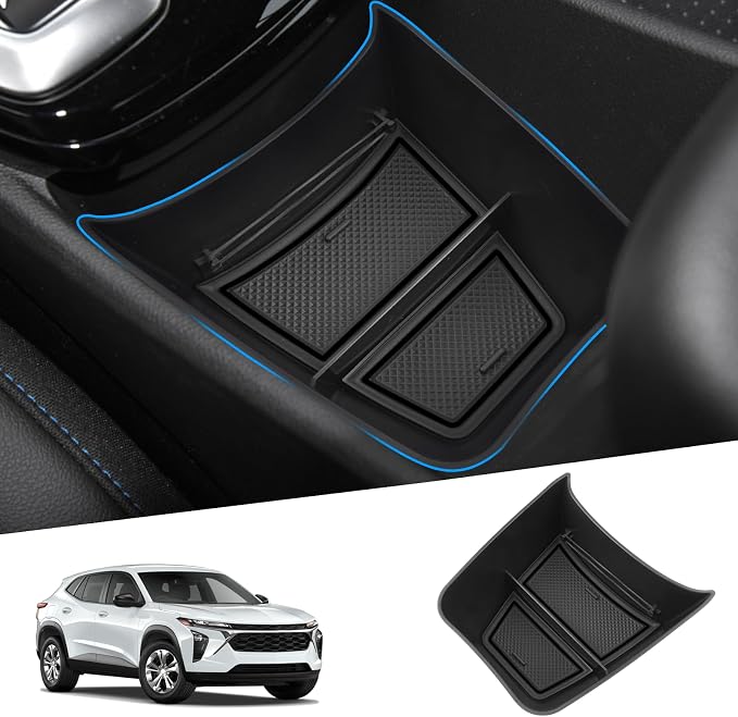 SHAOHAO Console Organizer Fit for 2024 2025 Chevy Trax Accessories 2024 2025 Chevy Trax (LS/1RS/LT/2RS/ACTIV) Storage Box Expanded Tray Chevy Trax 2024 Armrest Insert Tray 2024 2025 Trax Accessory