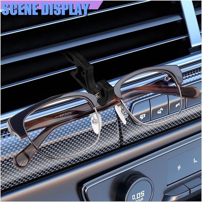 Car Air Vent Hook Hanger, Multifunctional Automotive A/C Vent Storage Organizer, Mini Vehicle Interior Phone Holder Accessories for Earphone Cable, Key, Sunglass, Bag(2PCS)
